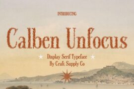 Calben Unfocus Demo Font