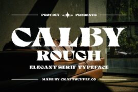 Calby Rough Demo Font