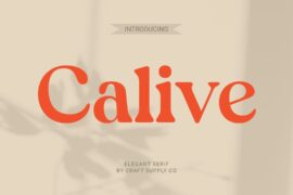 Calive Demo Font