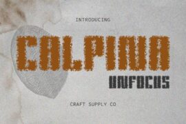Calpina Unfocus Demo Font