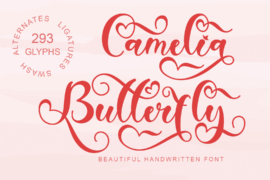 Camelia Butterfly Font