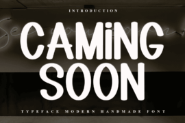 Caming Soon Font