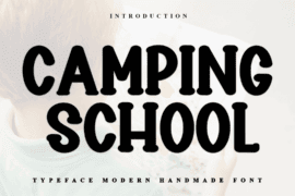 Camping School Font