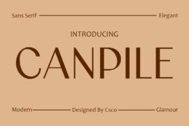 Canpile Demo Font