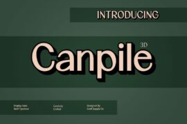 Canpile Extrude Right Demo Font