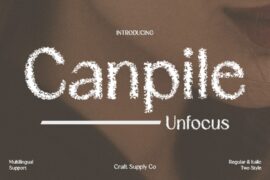 Canpile Unfocus Demo Font