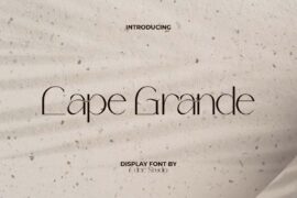 Cape Grande Demo Font