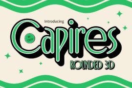 Capires Rounded Extrude Right Demo Font