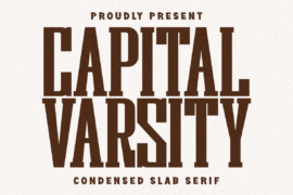 Capital Varsity Font