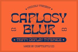 Caplosy Blur Demo Font