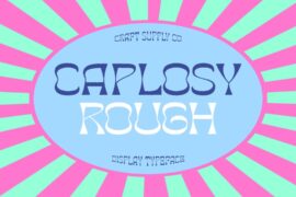 Caplosy Rough Demo Font