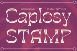Caplosy Stamp Demo Font