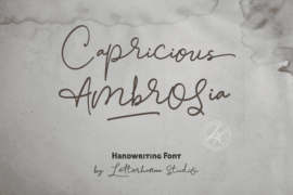 Capricious Ambrosia Free Font