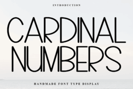 Cardinal Numbers Font