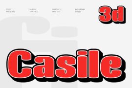 Casile Extrude Right Demo Font