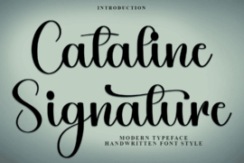 Cataline Signature Font
