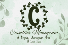 Cavallier Monogram Font