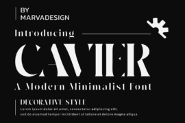 CAVIER Font
