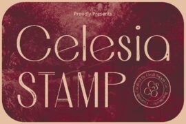 Celesia Stamp Demo Font
