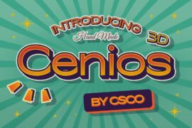 Cenios 3D Demo Font