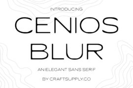 Cenios Blur Demo Font