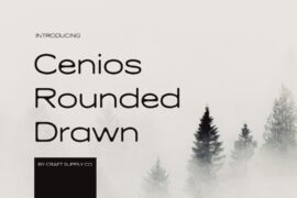 Cenios Rounded Drawn Demo Font
