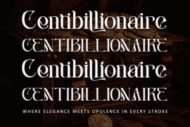 Centibillionaire – Personal use Font
