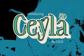 Ceyla Extrude Right Demo Font