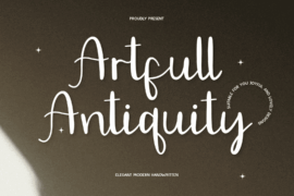 CF Artfull Antiquity DEMO Font