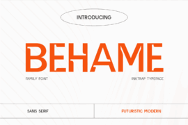 CF Behame Demo Font Family