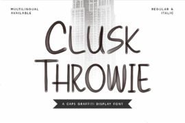 CF Clusk Throwie DEMO Font Family