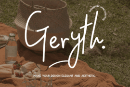 CF Geryth DEMO Font Family
