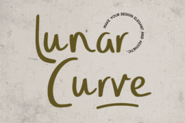 CF LunarCurve DEMO Font Family