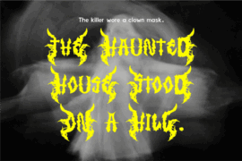 CF Metallon DEMO Font Family