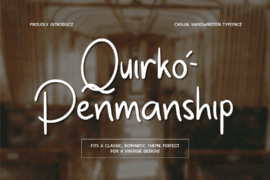 CF Quirko Penmanship DEMO Font