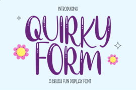 Cf Quirky Form DEMO Font Family