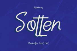 CF Sotten Demo Font Family