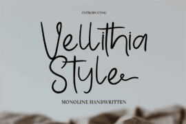 CF Vellithia Style DEMO Font Family