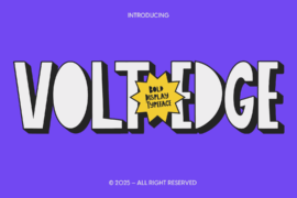 CF Volt Edge DEMO Font Family