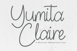 CF Yumita Claire DEMO Font Family