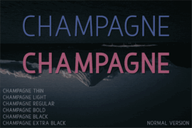 Champagne Font Family