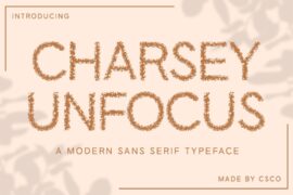 Charsey Unfocus Demo Font