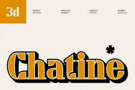Chatine Extrude Right Demo Font