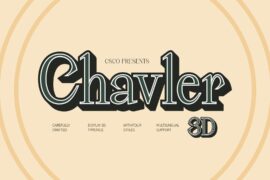 Chavler Extrude Right Demo Font