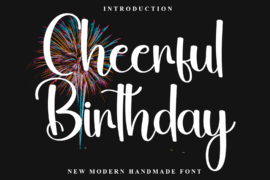 Cheerful Birthday Font