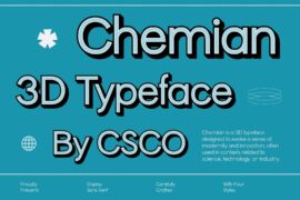 Chemian Extrude Right Demo Font