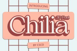 Chilia 3D Demo Font