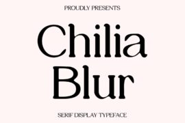 Chilia Blur Demo Font