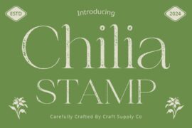 Chilia Stamp Demo Font
