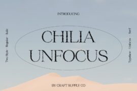 Chilia Unfocus Demo Font